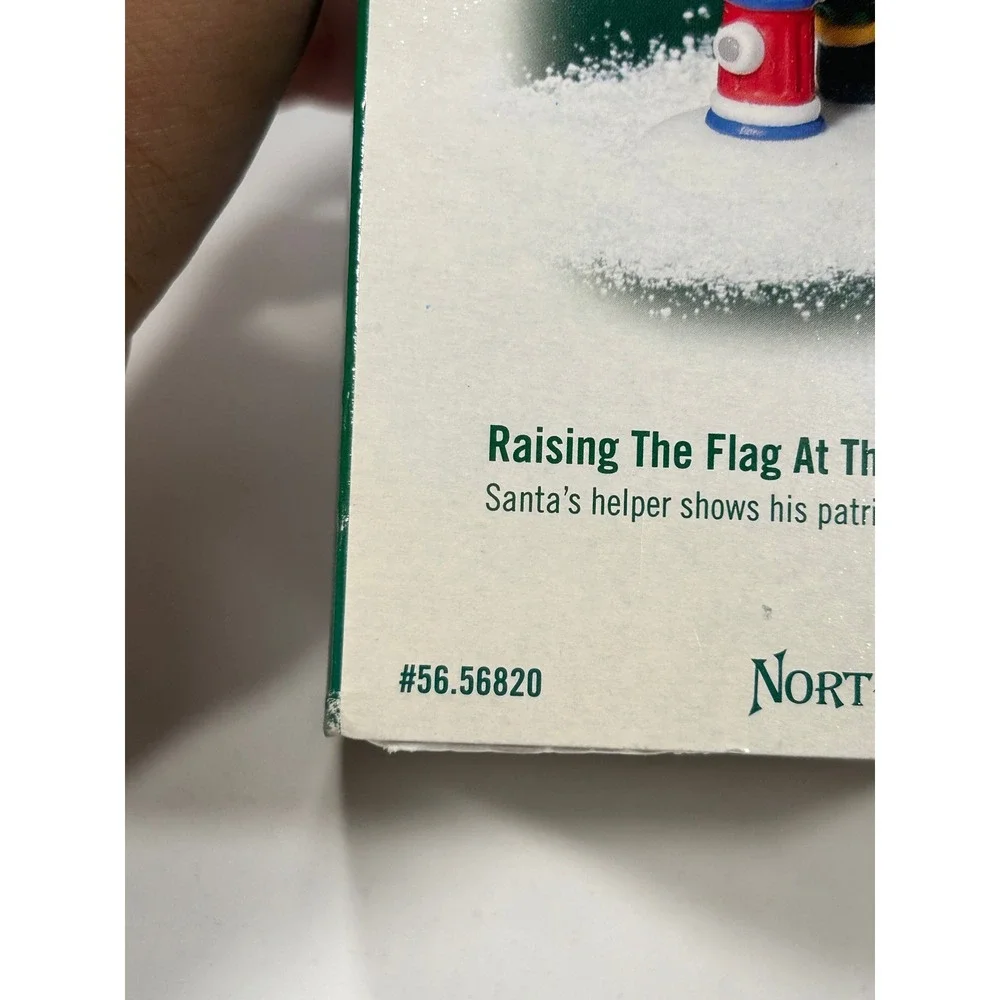 Dept 56 North Pole Series Raising The Flag At The North Pole Figurine 56.56820